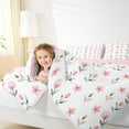thumbnail image 4 of Homewish Pink Daisy Bedding Comforter Set,Cute Cartoon Floral Twin Comforter Sets,Kawaii Flower Bedding Set For Girls Teens,Ultra Soft Home Decor Reversible,2pcs, 4 of 8