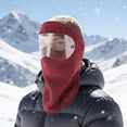 thumbnail image 2 of Unique Bargains 1 Pc Windproof Face Mask Removable Balaclava for Cycling Red, 2 of 6