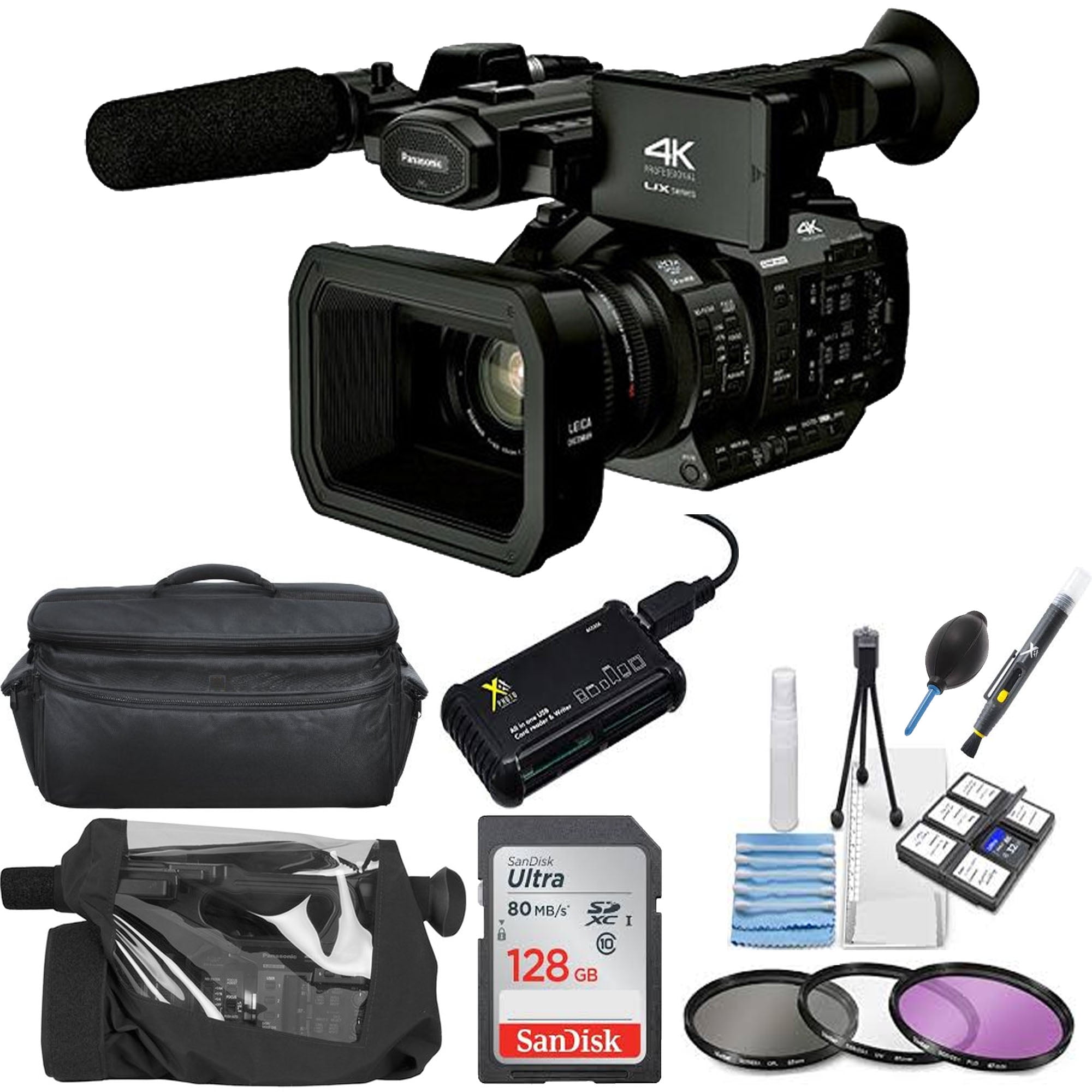 Panasonic AG:UX180 4K Premium Professional Camcorder with ...