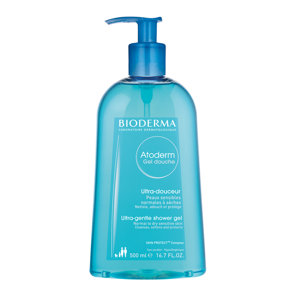 Bioderma Atoderm Shower Gel Moisturizing Body and Face Wash for