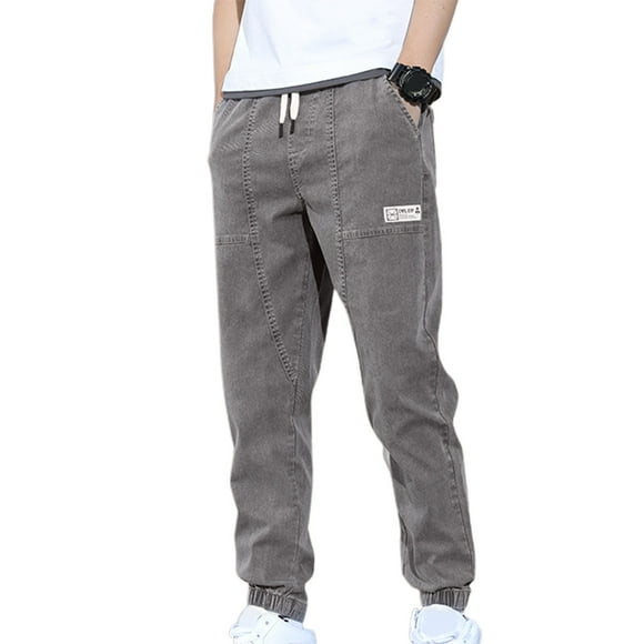 Elastic Ankle Pants Men