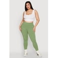 thumbnail image 2 of Womens Plus Size Side Pocket High Waisted Leggings, 2 of 6