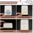 thumbnail image 5 of 4Sizes Coin Slab Snap Display Holder 8pcs White Coin Cases for Collectors 24 29 34 38mm Coin Display Box Plastic Dollar Coin Holder with Clear Cases, 5 of 9