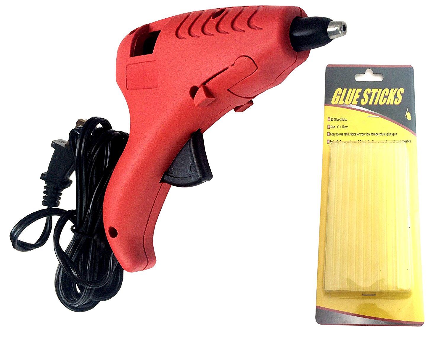 Small Glue Gun with 20 Glue Sticks Dual Temp Hot Melt Arts & Crafts