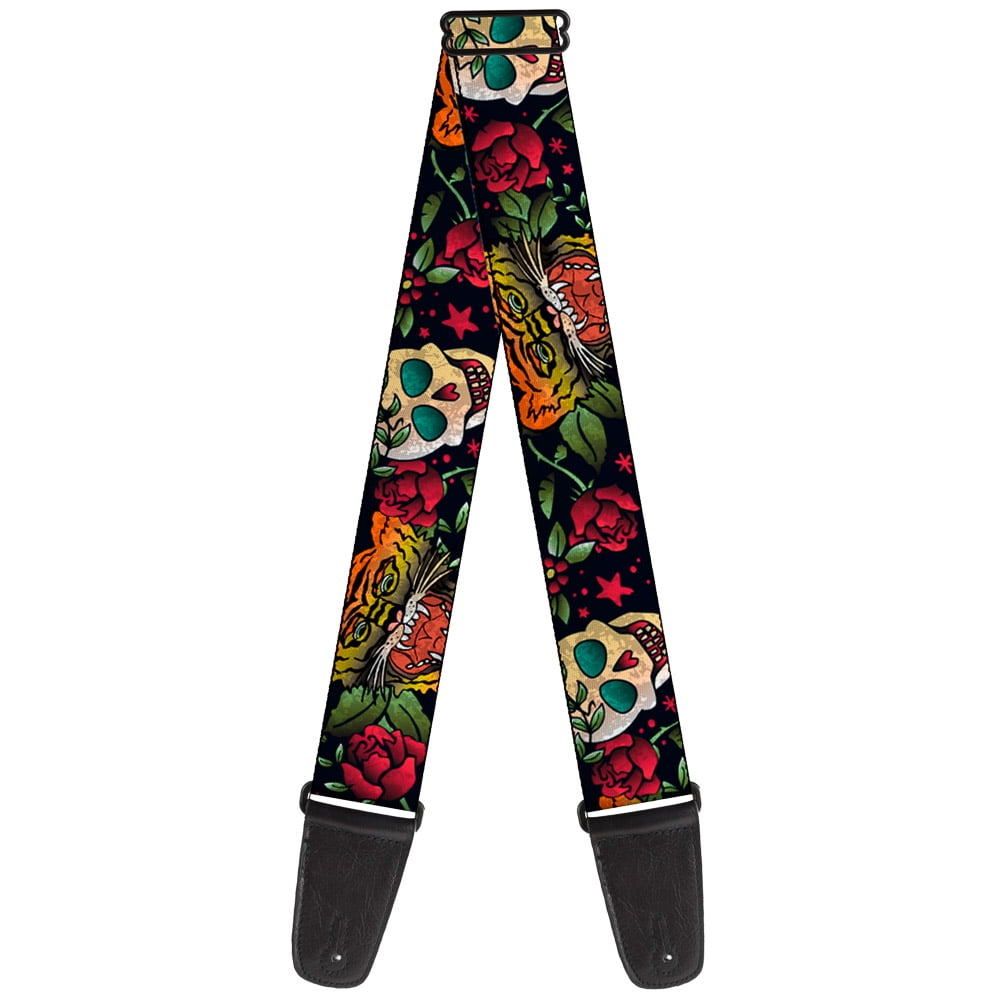 Buckle-Down Guitar Strap, Death Before Dishonor Close Up Black, 2 Inches Wide