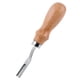 thumbnail image 3 of Biselador de borde ancho para trabajo de cuero, herramienta de corte para artesanía en cuero, mango de madera, 3 of 10