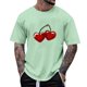 thumbnail image 1 of Tops para hombre, blusas y camisas de manga corta con cuello redondo para hombre, camisetas casuales con estampado de moda para hombre, blusa de manga corta, blusa de poliéster para hombre., 1 of 4