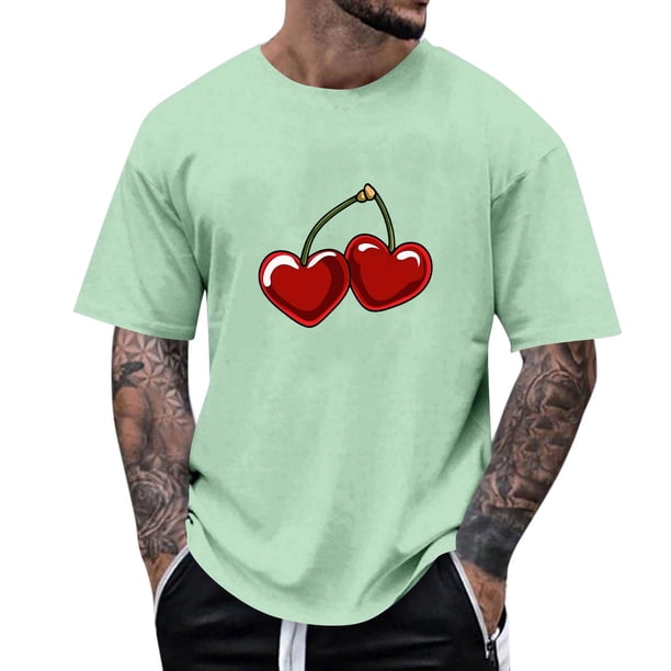 Tops para hombre, blusas y camisas de manga corta con cuello redondo para hombre, camisetas casuales con estampado de moda para hombre, blusa de manga corta, blusa de poliéster para hombre.