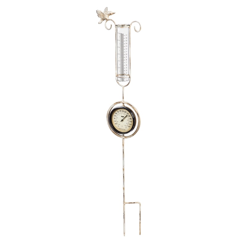 36" Thermometer and Rain Gauge Stake