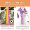 thumbnail image 4 of 5 Pcs Artificial Fluffy Boas Stage Costume Decorations Set 5 Ft Long Feather Boas Colorful DIY Crafts Clothing Accessories for Wedding Birthday Christmas Dance Party Decor (Multicolor B), 4 of 7