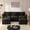 Black, variant on LAKPS 3-Seat Sectional Sofa Couch, Cloud-Style Deep Seating Sleeper Sofa with Included Throw Pillows, Linen Upholstery, Modern Living Room Sofa, Cream White