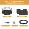 thumbnail image 3 of Organizador de Snacks NANAGIFTREE Lazy Susan de Metal 27,5x27,5x13 cm, 3 of 7