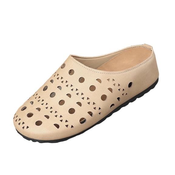 Utoimkio Square Closed Toe Wedge Sandals for Women Dressy Platform Slides Slip on Sandals Summer Arch Support Slippers Walking Shoes