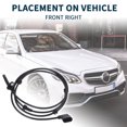 thumbnail image 3 of Unique Bargains ABS Wheel Speed Sensor for Mercedes-Benz GLC300 C300 C400 No.A2539053400 Front Right ABS Speed Sensor, 3 of 6