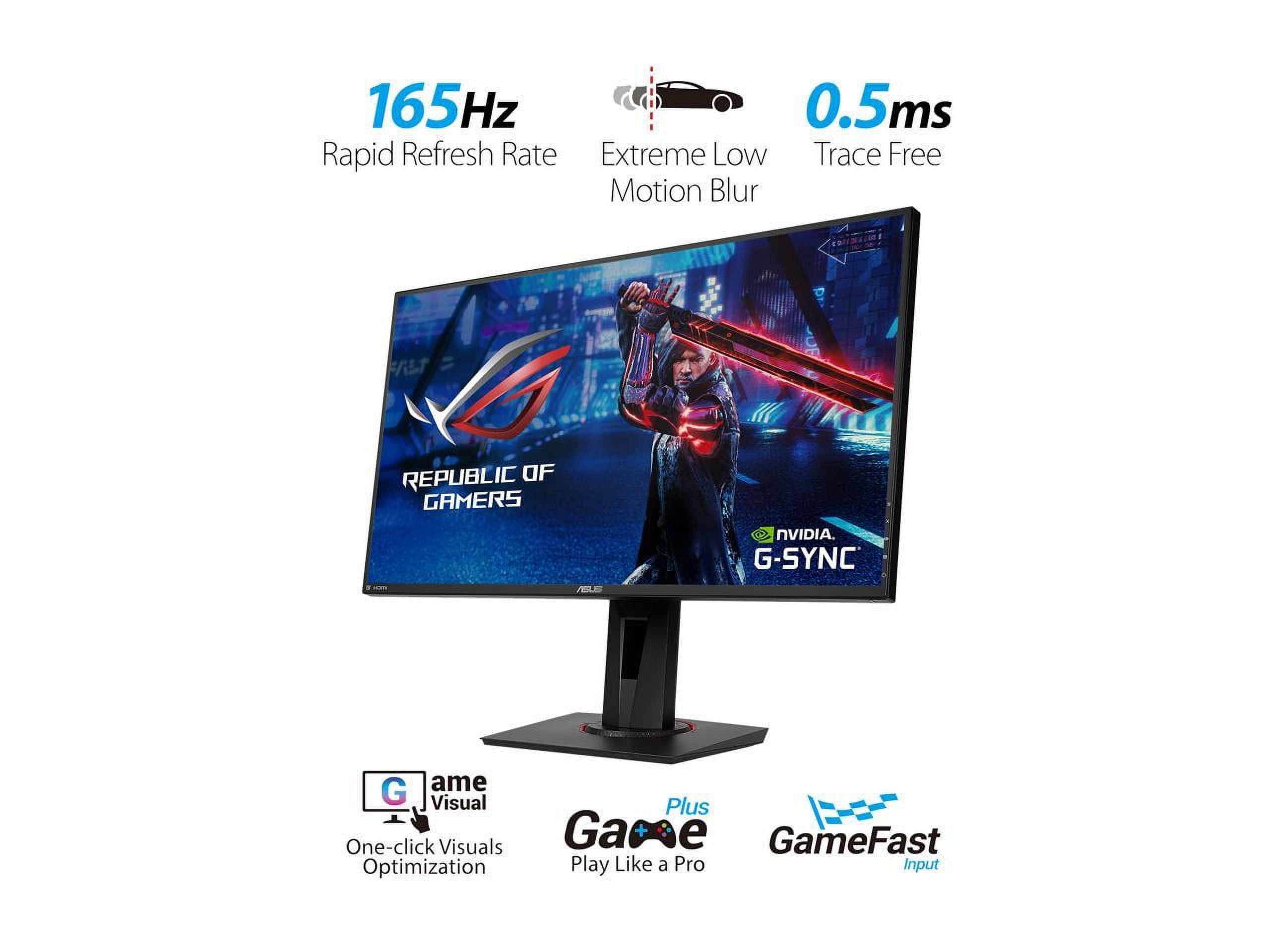 ASUS VG278QR 27” Gaming Monitor, 165Hz Full HD, 0.5ms, G-SYNC, Eye