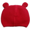 thumbnail image 2 of Baby Knit Hat Cotton Bear Beanie Soft Cute Infant Fall Winter Hats for Boys Girls Age 0-18M, 2 of 6