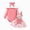 R001-Pink, variant on NOLDARES Infant Girl Fall Outfits Baby Girl Romper Suspender Dress Skirt with Headband 3Pcs Festival Clothes(Orange,9-12 M)