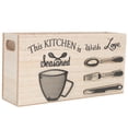 thumbnail image 4 of Raindrops  Organization Cutlery Box Countertop Utensil Holder Compartment, 4 of 8