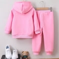 thumbnail image 5 of Gubotare Girl Clothes Winter Toddler Girl Clothes Little Girls Kids 2pcs Outfits Hoodie Leggings 5T 6T (Pink,5-6 Years), 5 of 7