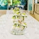 thumbnail image 5 of Paquete de 2 cestas decorativas para el hogar Cestas metálicas para niñas de las flores para bodas, 5 of 7