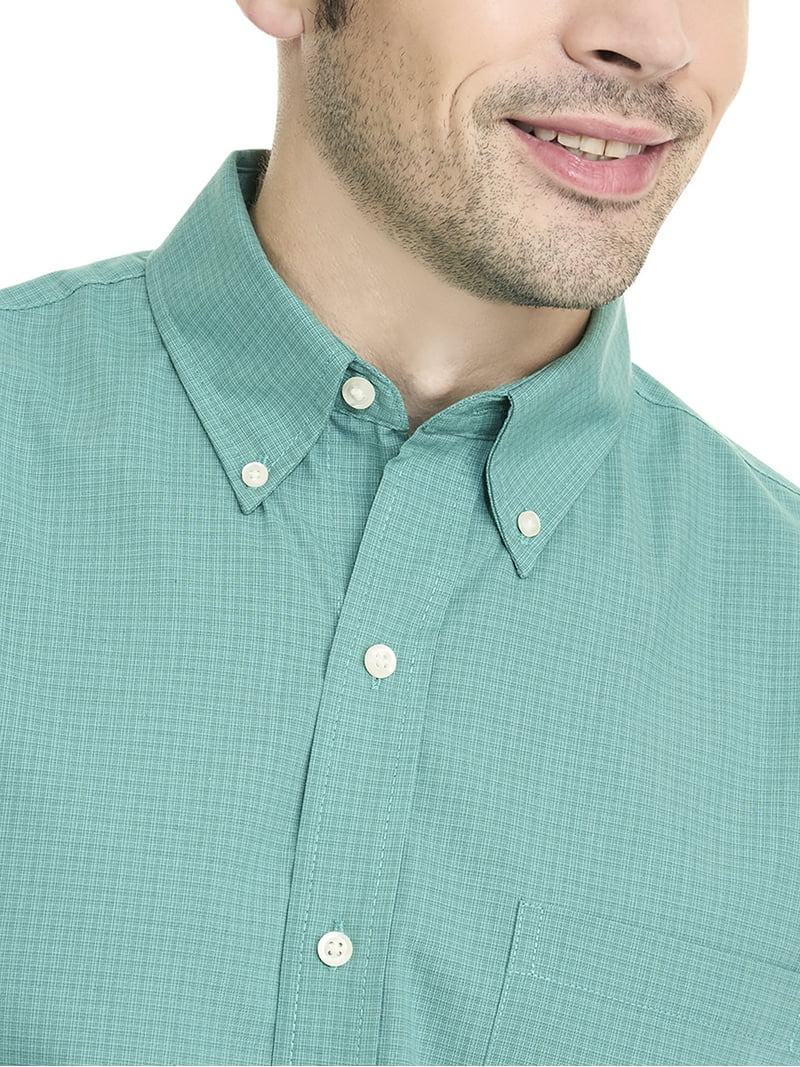 arrow poplin dress shirt New Arrow Mens Wrinkle-Free Regular-Fit Poplin Point-Collar Dress Shirt  MSRP $45