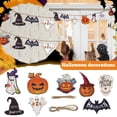 thumbnail image 2 of Liquidación Halloween Wooden Flag Pendant Ghost Festival Theme Party Layout Props Ghost Small Wooden Sign Ornaments, 2 of 5