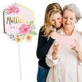 thumbnail image 2 of Happy Mother's Day Cake Card C - Happy Mother's Day Cake Toppers Flower Heart Paper Cake Picks Cake Decoration for Birthday Mother's Day（A Cake Insert), 2 of 9