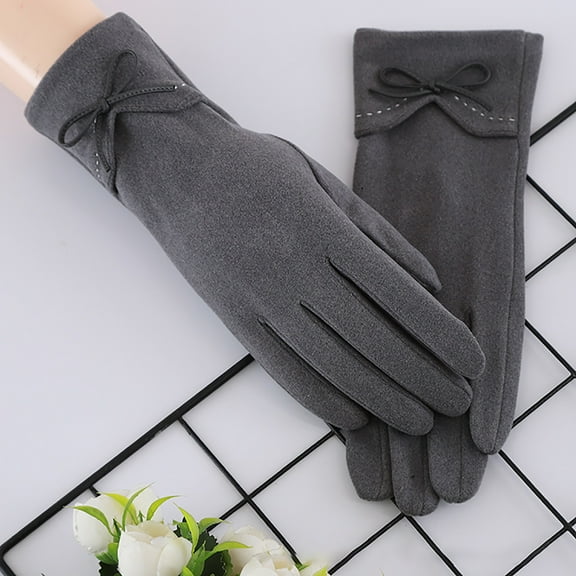 ShomPort Winter Gloves Woman Warm Fuzzy Gloves Thermal Outdoor Windproof Touchscreen Gloves