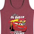 thumbnail image 3 of Disney's Cars - Lightning McQueen Seven Time Champ - Women's Racerback Tank Top, 3 of 5