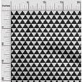 thumbnail image 1 of oneOone Silk Tabby Black Fabric Triangle Craft Projects Decor Fabric Printed By The Yard 42 Inch Wide - FS, 1 of 4