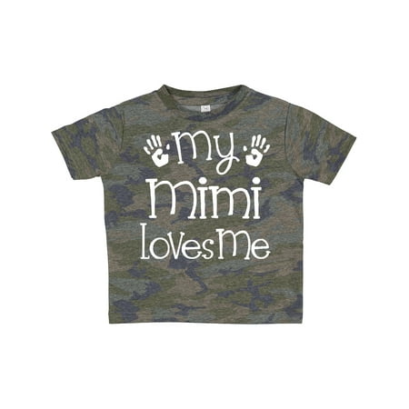 

Inktastic My Mimi Loves Me Grandkids Gift Toddler Boy or Toddler Girl T-Shirt