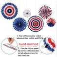 thumbnail image 5 of Ranliy 6Pcs/12Pcs Independence Day Party Hanging Paper Fans Decorations -National Day Patriotic American Theme Birthday Party 4Th of July Party Ceiling Hangings Photo Booth Backdrops Decorations, 5 of 8
