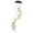 Clear, variant on Riousery Solar Powered Hummingbird Wind Chime Light Outdoor Decorative Color Changing LED Mobile For Patio Yard Garden Decoration Clear 29 Inches 73.6 cm