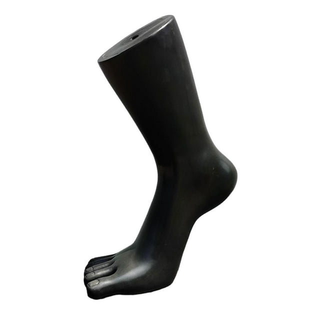 Mannequin Feet Model Jewelry Display Stand Sock Display for Shop Shoes Socks black with right