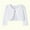 White, variant on ATOGUTA Girls Cardigan Sweater Cotton Long Sleeve Button Closure Bolero Cardigan Shrug Black, Size 2T-9