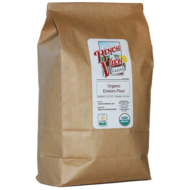 Bench View Farms Organic Stone Ground Whole Wheat Einkorn Flour - 2lbs