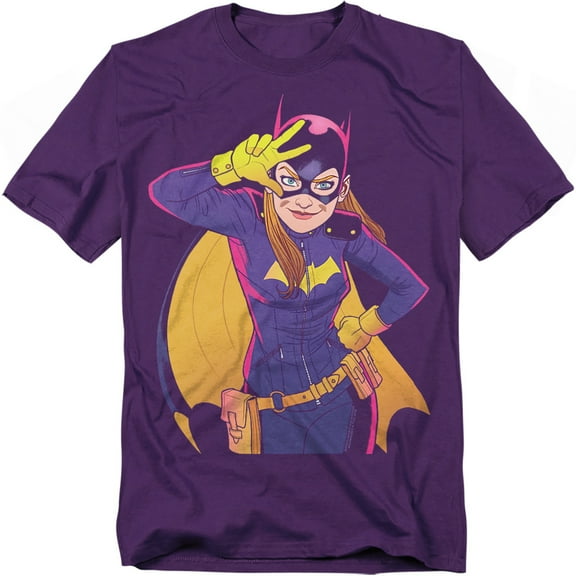 Batman T-Shirt Batgirl Moves Unisex Graphic Tee For Men & Women Purple 