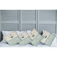 thumbnail image 2 of Ambesonne Nautical Throw Pillow Cover 4 Pack, Vintage Marine Anchor, 20", Seafoam Beige and Black, 2 of 5