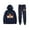 Navy, variant on Emma Chamberlain Anything Goes Hoodies Jogger Pants 2 Pieces Sets Casual Sweatshirt Sweatpant