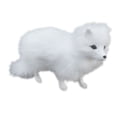 thumbnail image 2 of Adorable White Artificial Animal Mini Animal Toy Ornament 16cm, 2 of 5
