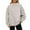 Khaki _AD04, variant on Lumtrix Mock Neck Sweatshirt Women Oversized Pullover Sweatshirts No Hood Plain Long Sleeve Turtleneck Tops Fall Winter Clothes White L