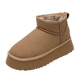 thumbnail image 2 of Botas de nieve de invierno 2022, botas de suela gruesa para mujer, calentador de lana de piel de oveja auténtica, zapatos elevados para mujer, plataforma Luxur35 Gao Jinjia LED, 2 of 2