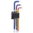 thumbnail image 1 of 9Pcs Hex Wrench Set Steel Ball Head Colorful Extension L Shape Repairing Hand Tools, 1 of 5
