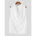 thumbnail image 3 of INCERUN Men's Sleeveless Loose Vest Cowl Neck Low-cut Summer T-shirts, 3 of 9