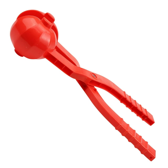 Red Snowball Maker Tool For Winter Play 13 Inch Large Lantern Shaped Plastic Snow Ball Clip For Outdoor Fun Quick And Easy Snowball Making Toy For Family Activities