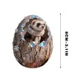 thumbnail image 3 of Taicans forest Animal Egg Ornaments – Cozy forest Christmas Ornaments with Santa Hat & Bells,Acrylic Cute forest Animal Christmas Trees Hanging Decorations,Nature-Themed Home Decor,Animal Lovers Gift, 3 of 7