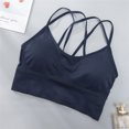 thumbnail image 3 of Penkiiy Sports Bras for Women Cozy Elasticity Bra Without Steel Ring Yoga Bra Quick Dry Underwear Blue Bras, 3 of 8