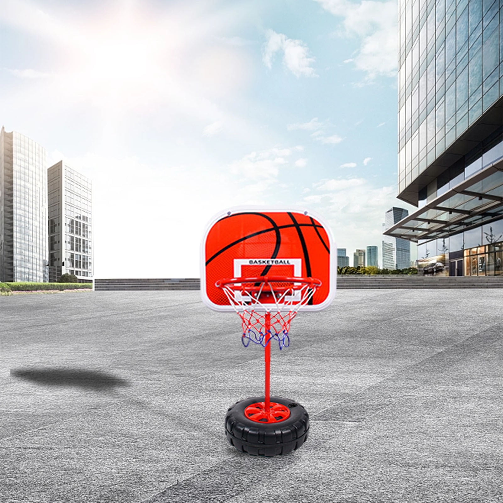 Easter Decorations Kokovifyves Clearance Sales Outdoor Kids Mobile Basketball Hoop with Fillable Base Indoor Outdoor Portable Shooting Game Equipment Height Adjustable