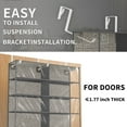 thumbnail image 5 of coastal rose Over the Door Shoe Shelves, 26 Sections Hanging Closet Organizers and Storage Shelves Space Saving Shoe Rack Holder, 5 of 7
