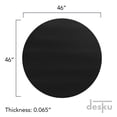 thumbnail image 2 of DESKU - Circle Gaming Chair Mat, Computer and Office Chair Mat for Hard Floors, Black, 46 Inches, 2 of 6